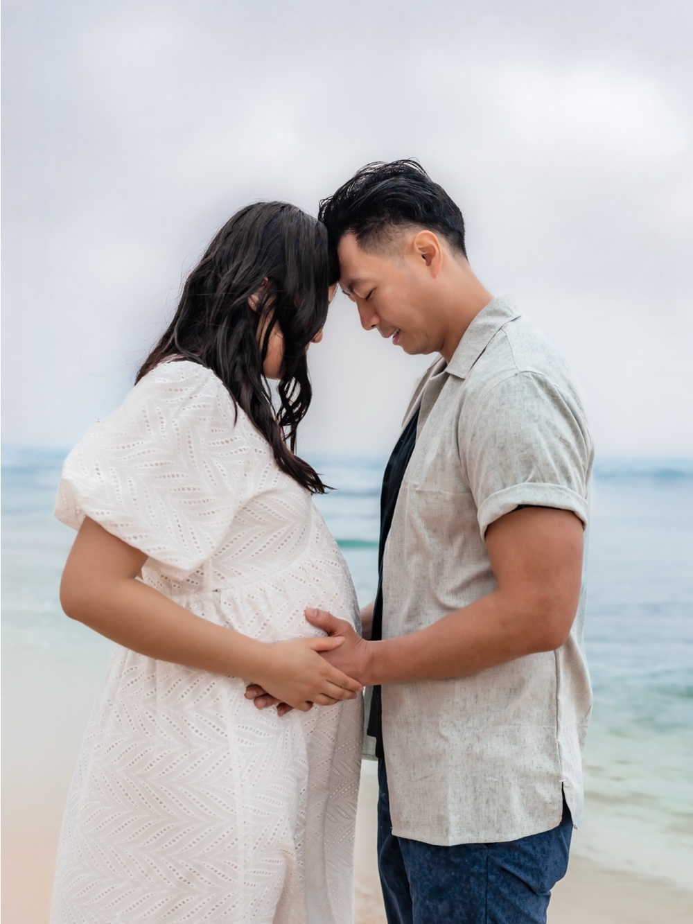Apero White Eyelet Maxi Maternity Dress in White, Size S